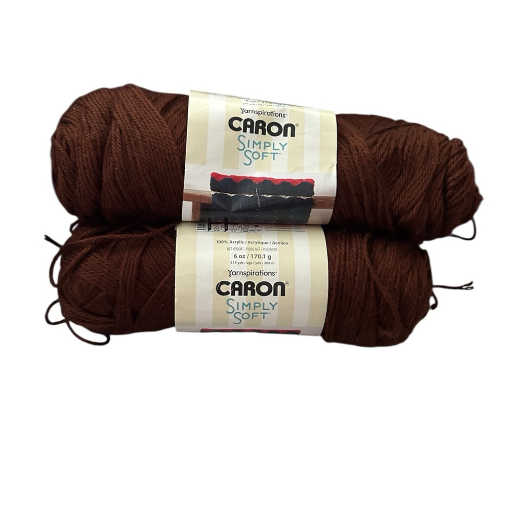 Caron Simply Soft Yarn in Brown